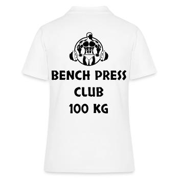 Développé couché Club 100 kg - Polo Femme - blanc - Dos - Ailine (174cm)