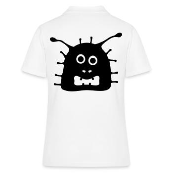 Covi the crazy corona virus - Women's Polo Shirt - white - Back - Ailine (174cm)