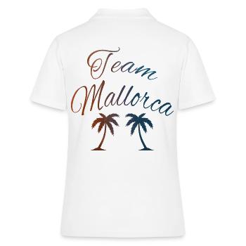 team mallorca - Frauen Polo Shirt - Weiß - Hinten - Ailine (174cm)