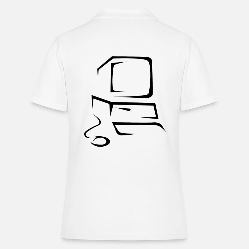 computer - Women's Polo Shirt - white