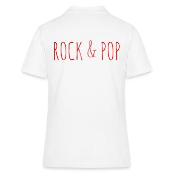 Rock & Pop - Polo Femme - blanc - Dos - Ailine (174cm)