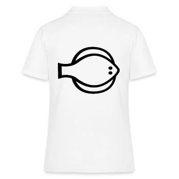 Poisson plat - Polo Femme - blanc - Dos - Ailine (174cm)
