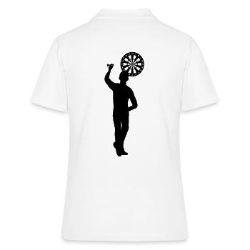 Fléchettes pour gauchers - Polo Femme - blanc - Dos - Ailine (174cm)