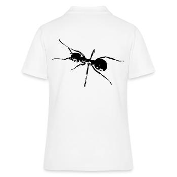 Fourmi noir / blanc / graphique - Polo Femme - blanc - Dos - Ailine (174cm)