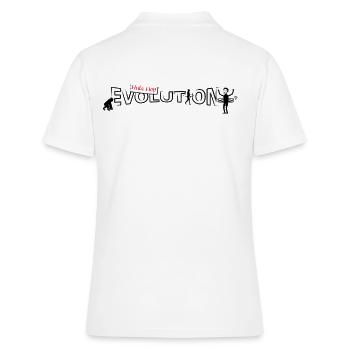Hula hop Evolution - Frauen Polo Shirt - Weiß - Hinten - Ailine (174cm)