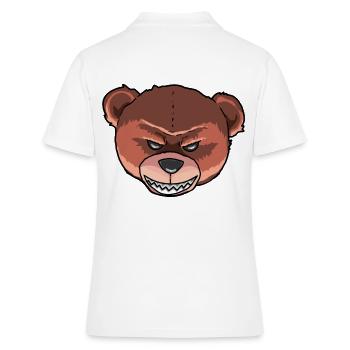Horreur Halloween ours en peluche monstre effrayant - Polo Femme - blanc - Dos - Ailine (174cm)