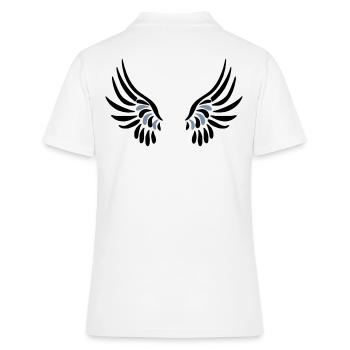LIKE A BIRD - Polo Femme - blanc - Dos - Ailine (174cm)