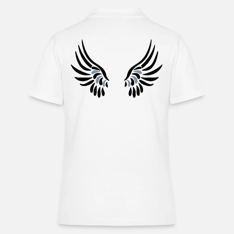 LIKE A BIRD - Women's Polo Shirt - white