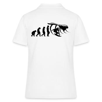 Surfer-Sport Wellenreiter-Brett Surfbrett - Frauen Polo Shirt - Weiß - Hinten - Ailine (174cm)