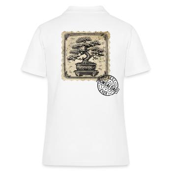 Bonsaï Papa Bonsaï Arbre Bonsaï Plantes - Polo Femme - blanc - Dos - Ailine (174cm)
