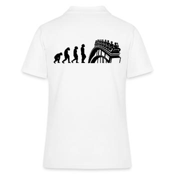 Freizeitpark Jahrmarkt Rummelplatz Kirmes - Frauen Polo Shirt - Weiß - Hinten - Ailine (174cm)