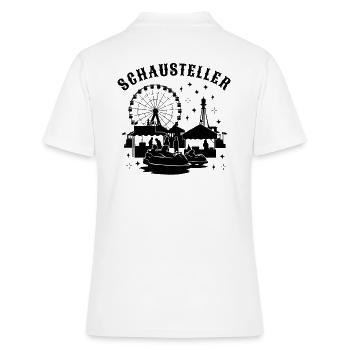 Schausteller Jahrmarkt Volksfest Rummelplatz - Frauen Polo Shirt - Weiß - Hinten - Ailine (174cm)