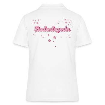 Parkett-Teppich Abschluss-Geschenk Bodenlegerin - Frauen Polo Shirt - Weiß - Hinten - Ailine (174cm)