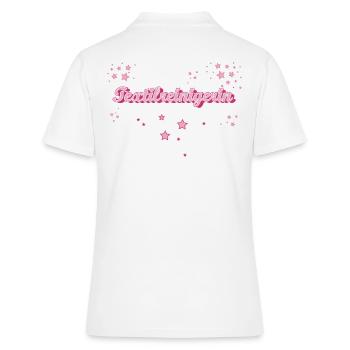 Nettoyant textile pour cadeau de fin d’études de blanchisserie - Polo Femme - blanc - Dos - Ailine (174cm)