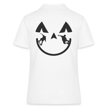 Skateboard Skater Rampe Skateboard - Polo Femme - blanc - Dos - Ailine (174cm)