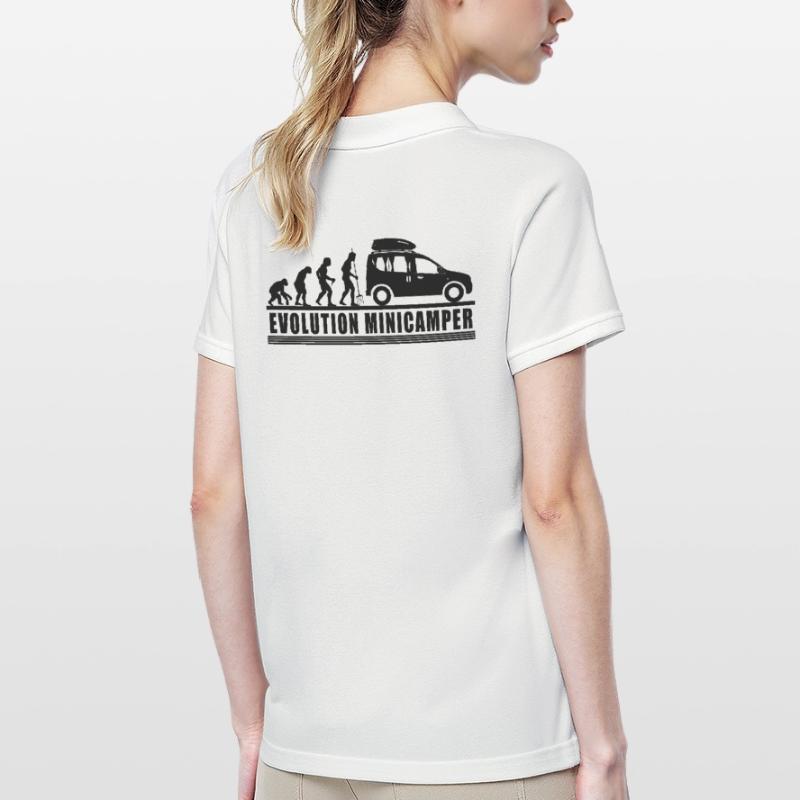 Evolution Minicamper Camping-Camper Microcamper Frauen Polo Shirt