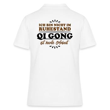 Retraité Retraité Qi-Gong - Polo Femme - blanc - Dos - Ailine (174cm)