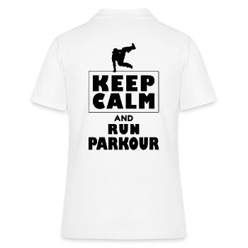 Freerunning freerunner de parkour - Polo Femme - blanc - Dos - Ailine (174cm)