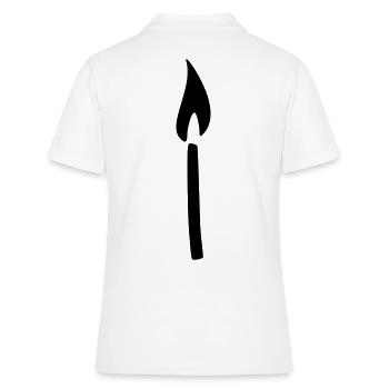 Bougie d’allumette - Polo Femme - blanc - Dos - Ailine (174cm)
