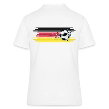 Football Fan Allemagne Terrain de football - Polo Femme - blanc - Dos - Ailine (174cm)