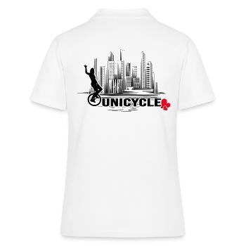 UNICYCLE-city unicycle unicycleartist unicycle riding - Women's Polo Shirt - white - Back - Ailine (174cm)