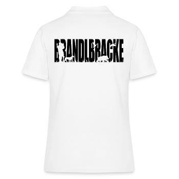 BRANDLBRACKE Jagdhund Wilsigns Jäger Jagdhunde - Frauen Polo Shirt - Weiß - Hinten - Ailine (174cm)