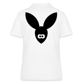 Icône lapin / Lièvre / Lièvre / Liebre / Lepre - Polo Femme - blanc - Dos - Ailine (174cm)