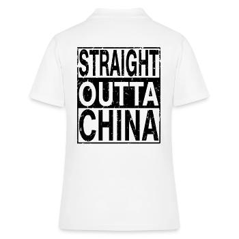 Chine Tout droit sorti de la Chine - Polo Femme - blanc - Dos - Ailine (174cm)