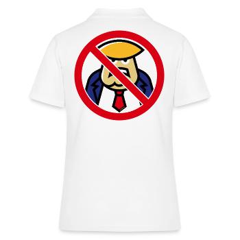 Donald Prohibition (panneau d’interdiction) - Polo Femme - blanc - Dos - Ailine (174cm)
