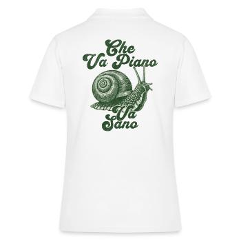 Che va piano va sano - Polo Femme - blanc - Dos - Ailine (174cm)
