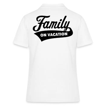 Famille En Vacances (Vacances En Famille / Noir) - Polo Femme - blanc - Dos - Ailine (174cm)