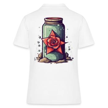 Flacon de potion magique et rose - Polo Femme - blanc - Dos - Ailine (174cm)