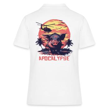 Cochon de l’apocalypse - Polo Femme - blanc - Dos - Ailine (174cm)