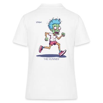 Le marathonien de longue distance zombie - Polo Femme - blanc - Dos - Ailine (174cm)