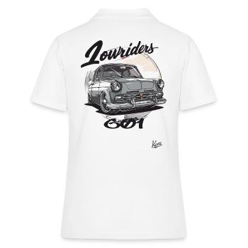 East Germany DDR Car Lowrider 601 Auto - Frauen Polo Shirt - Weiß - Hinten - Ailine (174cm)
