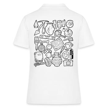 Archéologie - Polo Femme - blanc - Dos - Ailine (174cm)