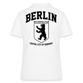 ERLIN METROPOLITAINE CCOG - Polo Femme - blanc - Dos - Ailine (174cm)