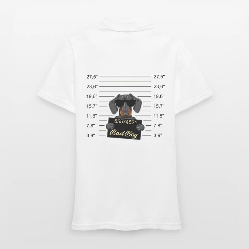 Bad Boy Dackel oder junger Dobermann - Böser Hund Frauen Polo Shirt