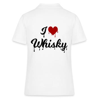 J'adore le whisky - Polo Femme - blanc - Dos - Ailine (174cm)