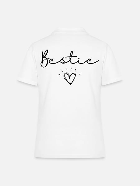 Bestie - Frauen Polo Shirt - Weiß
