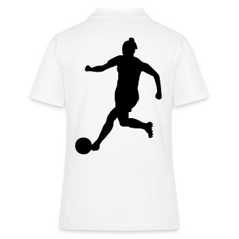 Football féminin - Polo Femme - blanc - Dos - Ailine (174cm)