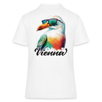 Vienne Autriche vacances Mouette avec lunettes de soleil - Polo Femme - blanc - Dos - Ailine (174cm)