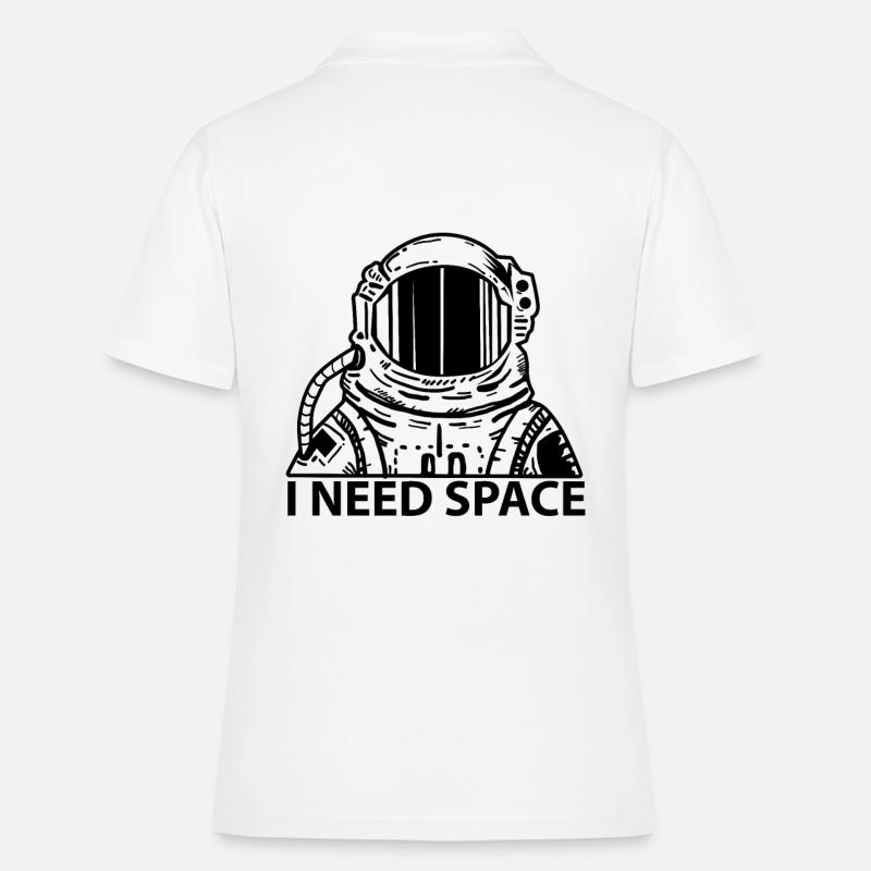 Astronaute - exploration spatiale de science-fiction - Polo Femme - blanc
