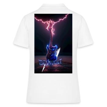 electric guitar - Polo Femme - blanc - Dos - Ailine (174cm)