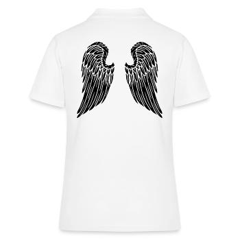 Ailes anges ailes dos - Polo Femme - blanc - Dos - Ailine (174cm)