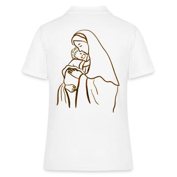 Holly Mary Maria Madonna Mariana Vierge Marie - Polo Femme - blanc - Dos - Ailine (174cm)
