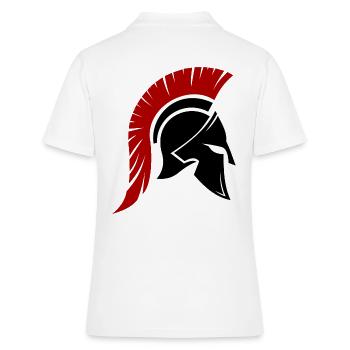 Spartaner - Design - Frauen Polo Shirt - Weiß - Hinten - Ailine (174cm)