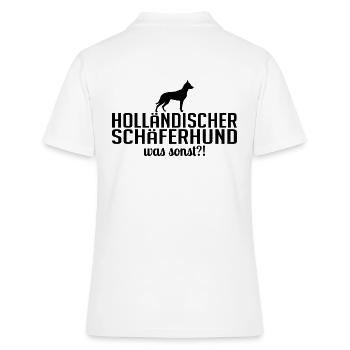 BERGER HOLLANDAIS QUOI D’AUTRE Chiens Wilsigns - Polo Femme - blanc - Dos - Ailine (174cm)
