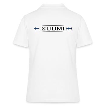 Suomi Pays Finlande Scandinavie Vacances Voyage - Polo Femme - blanc - Dos - Ailine (174cm)