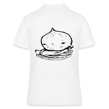 L’oignon coupe homme Drôle de sarcasme Design - Polo Femme - blanc - Dos - Ailine (174cm)
